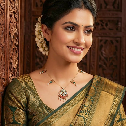 Delicate Minimal Pendant Necklace - Tara Dhara