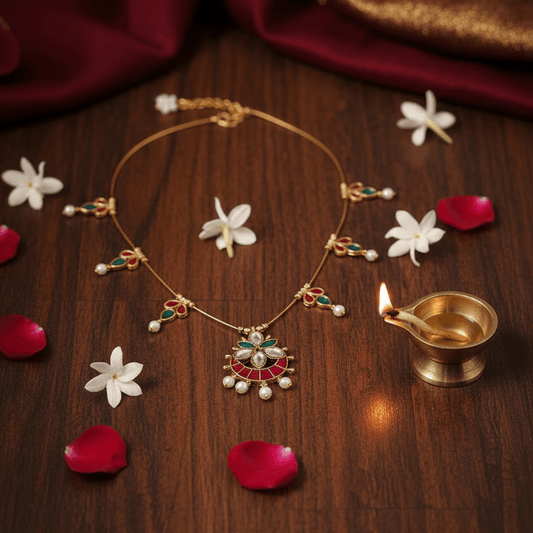 Delicate Minimal Pendant Necklace - Tara Dhara