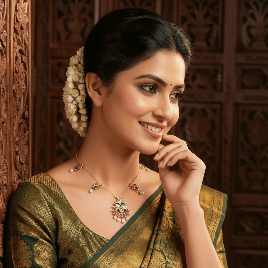 Delicate Minimal Pendant Necklace - Tara Dhara