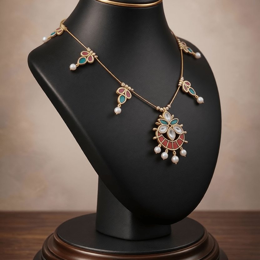 Delicate Minimal Pendant Necklace - Tara Dhara