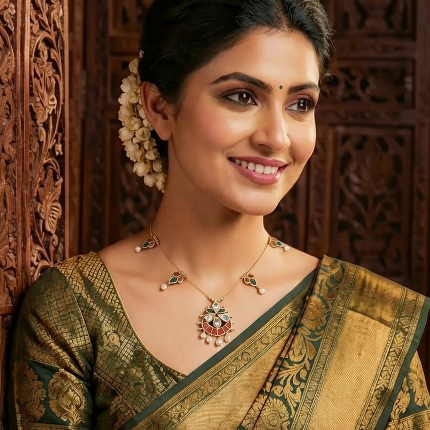 Delicate Minimal Pendant Necklace - Tara Dhara
