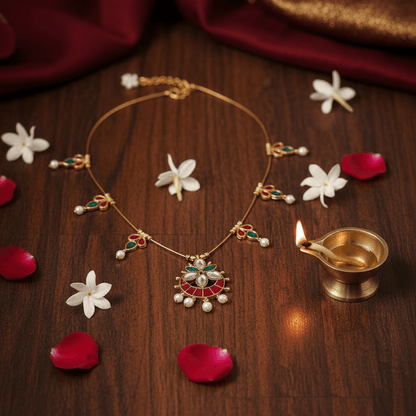 Delicate Minimal Pendant Necklace - Tara Dhara