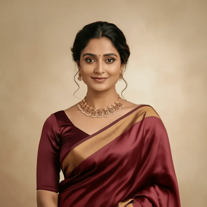Traditional Small Lotus Necklace Set with Earrings - Tara Dhara